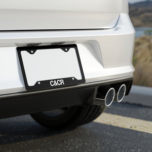 C&CR Metal License Plate Frame