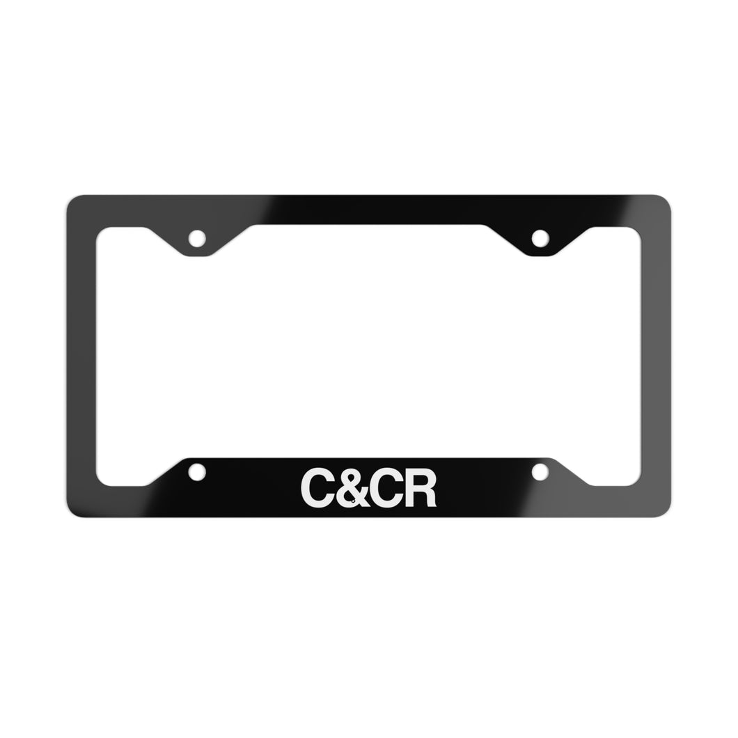 C&CR Metal License Plate Frame