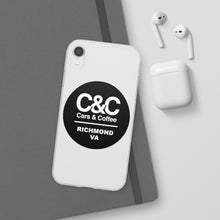 Load image into Gallery viewer, C&amp;CR Logo Flexi iPhone Cases (White)