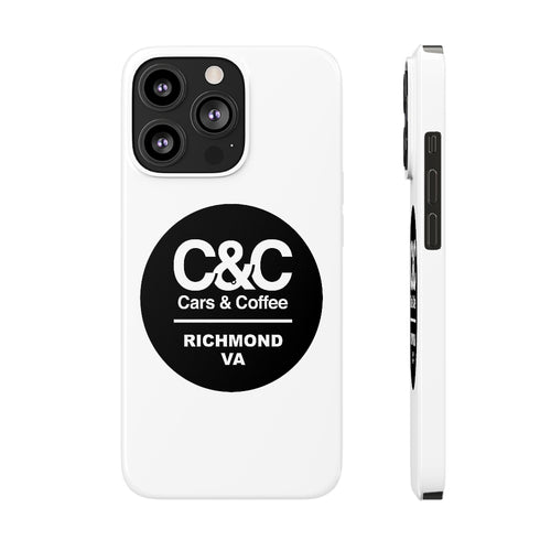 C&CR Logo Slim Phone Cases (White)